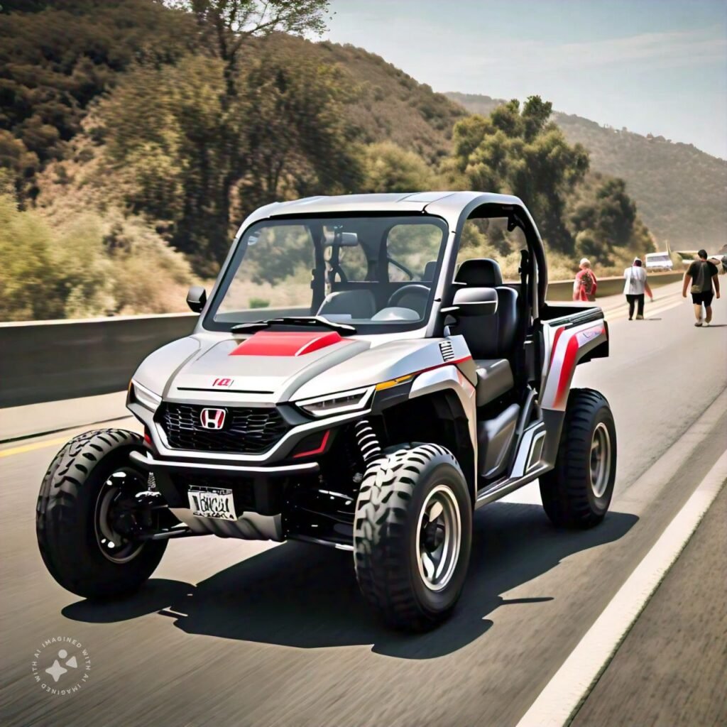 Honda pioneer on the road