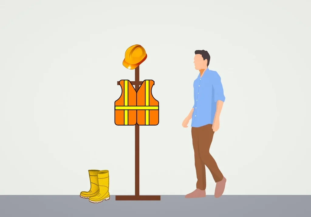 Safety rules excavator