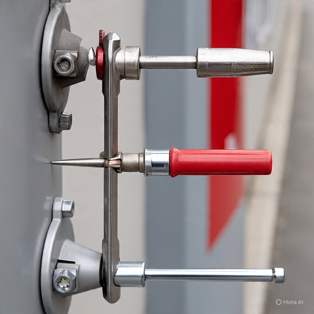 Different types of quick release mechanisms for UTV fire extinguisher mounts.]
