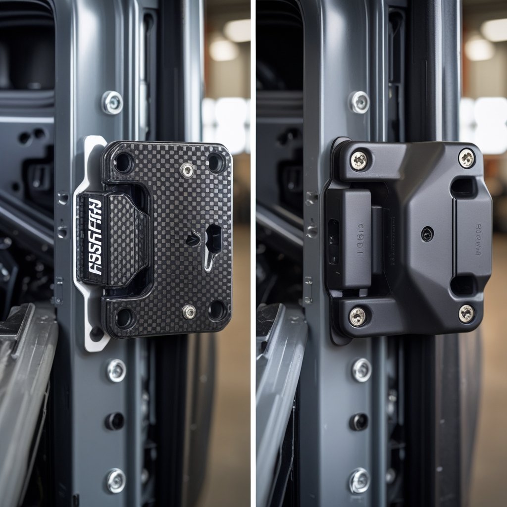 Fusion Fiber UTV Aero Latch compared to other materials.