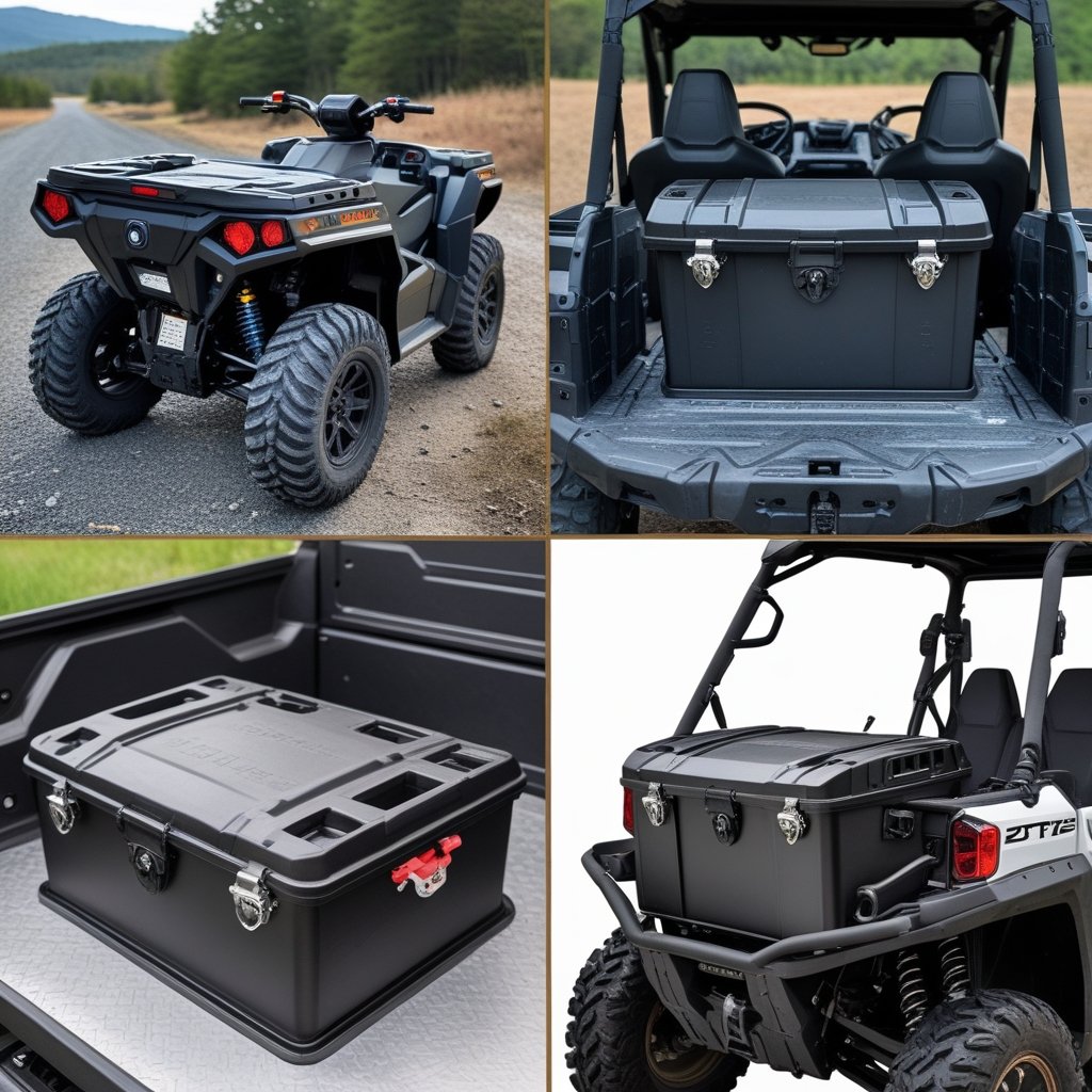 Types of lockable UTV storage boxes