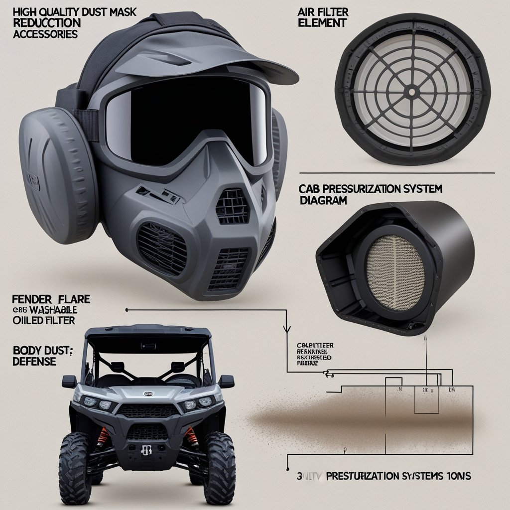 UTV dust reduction accessories