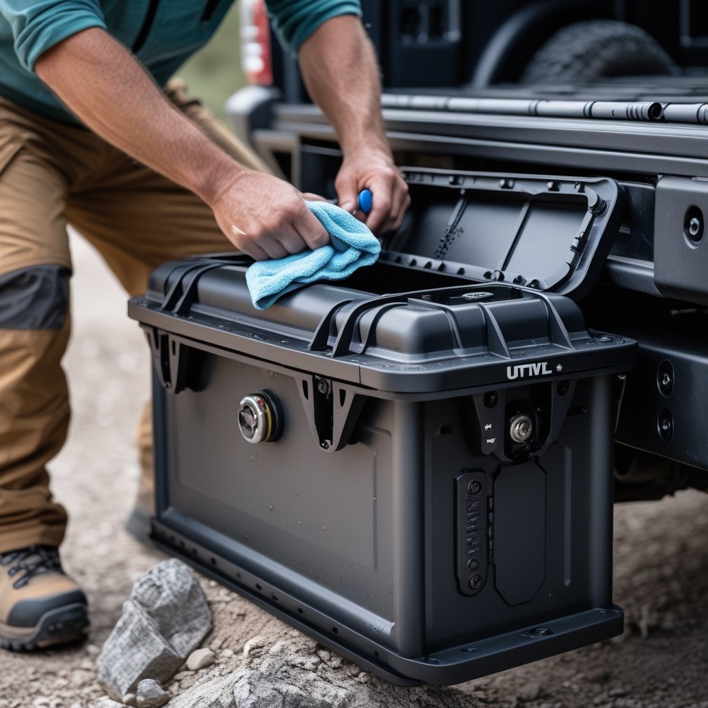 UTV storage box installation and maintenance