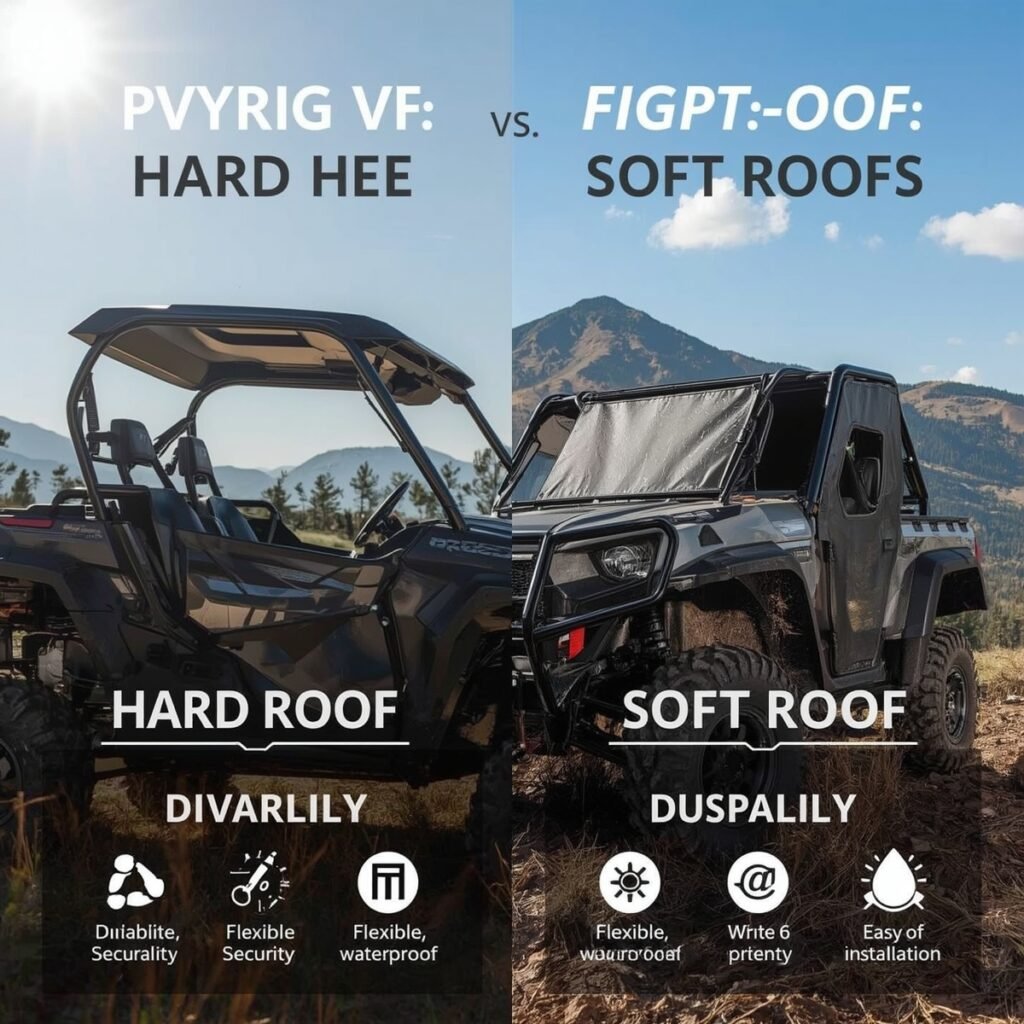Pros and cons of hard top vs soft top UTV roofs.