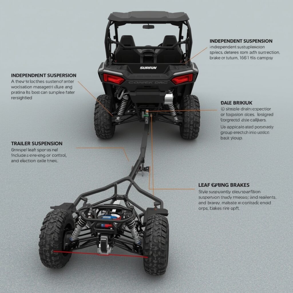 UTV suspension and braking for heavy towing.