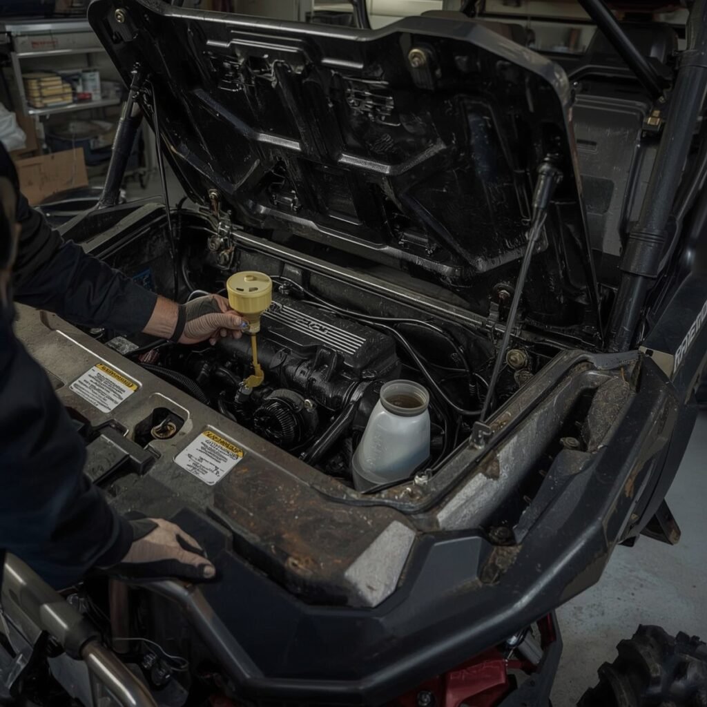 UTV pre-dune maintenance check