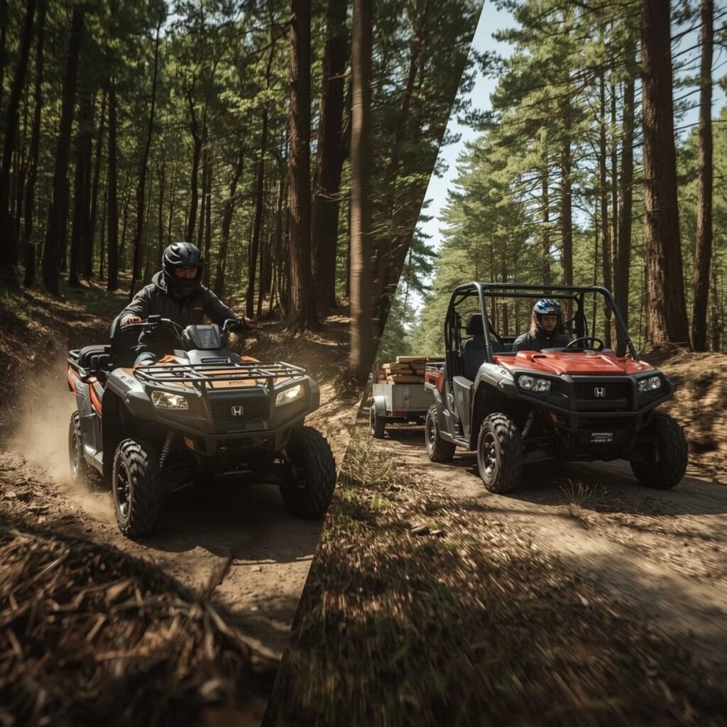 Honda Pioneer 500 agility vs Honda Pioneer 700 towing capability.