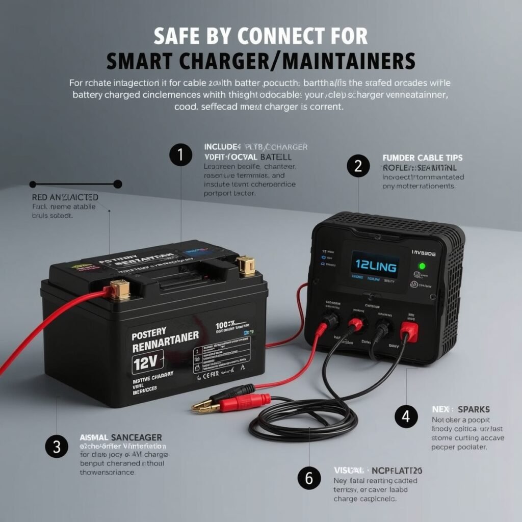 UTV battery on trickle charger.