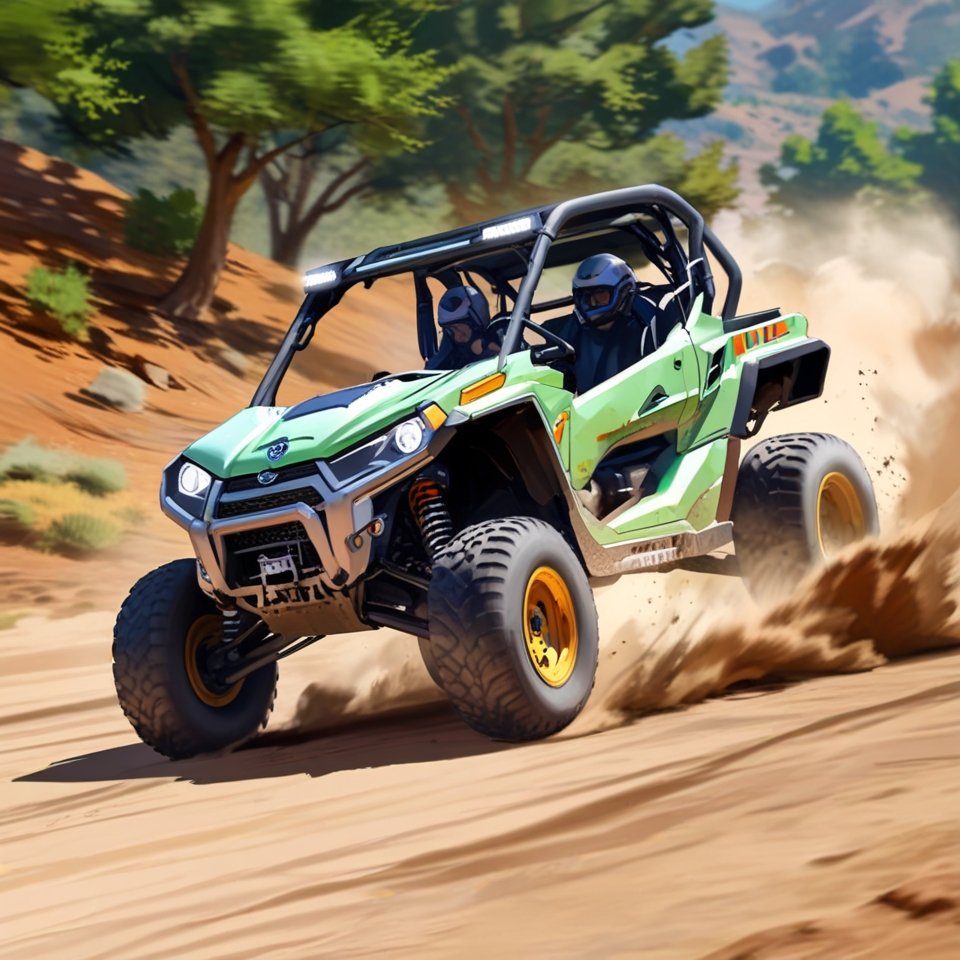 Smooth UTV driving for fuel efficiency.