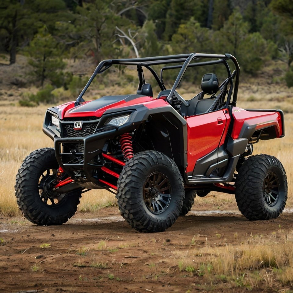 Honda Pioneer with aftermarket suspension.