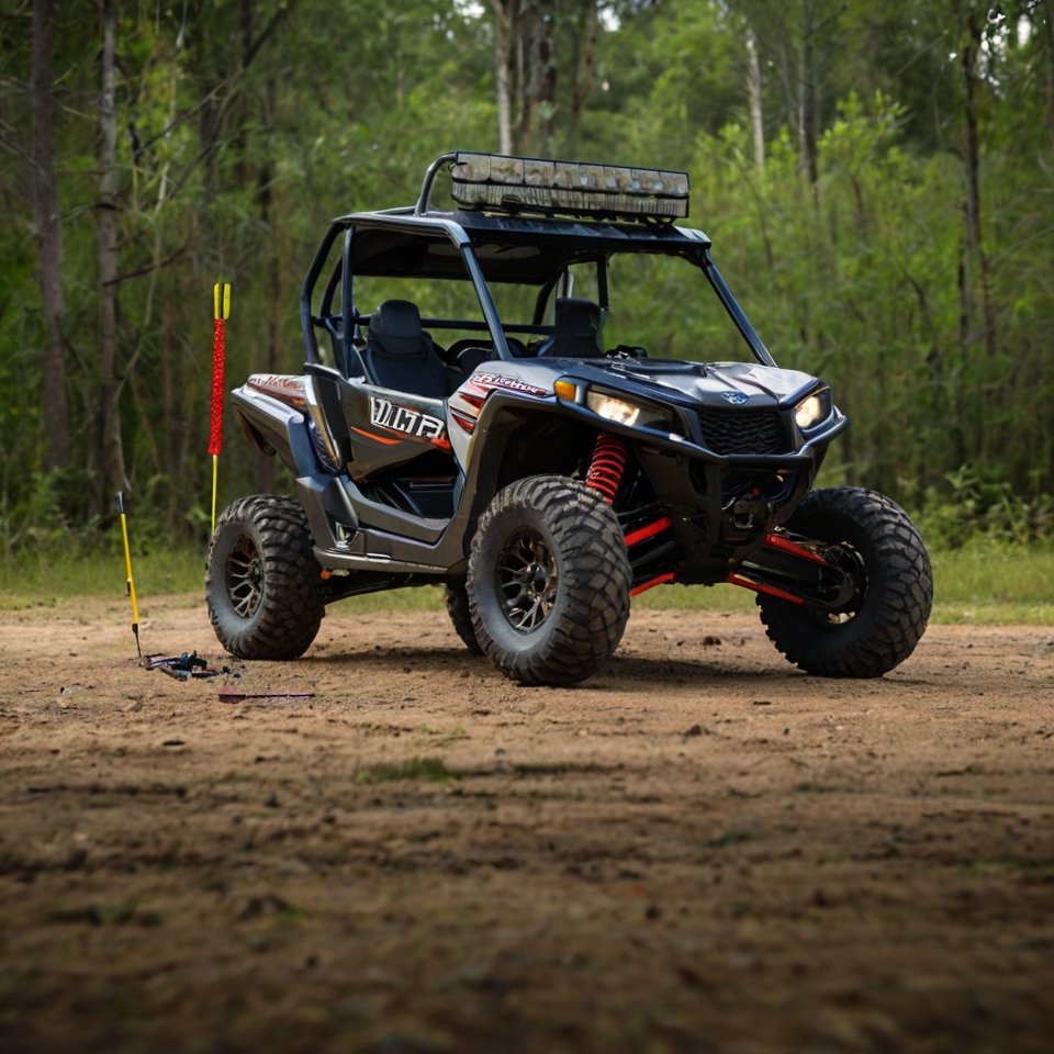 Checking UTV ride height after suspension installation