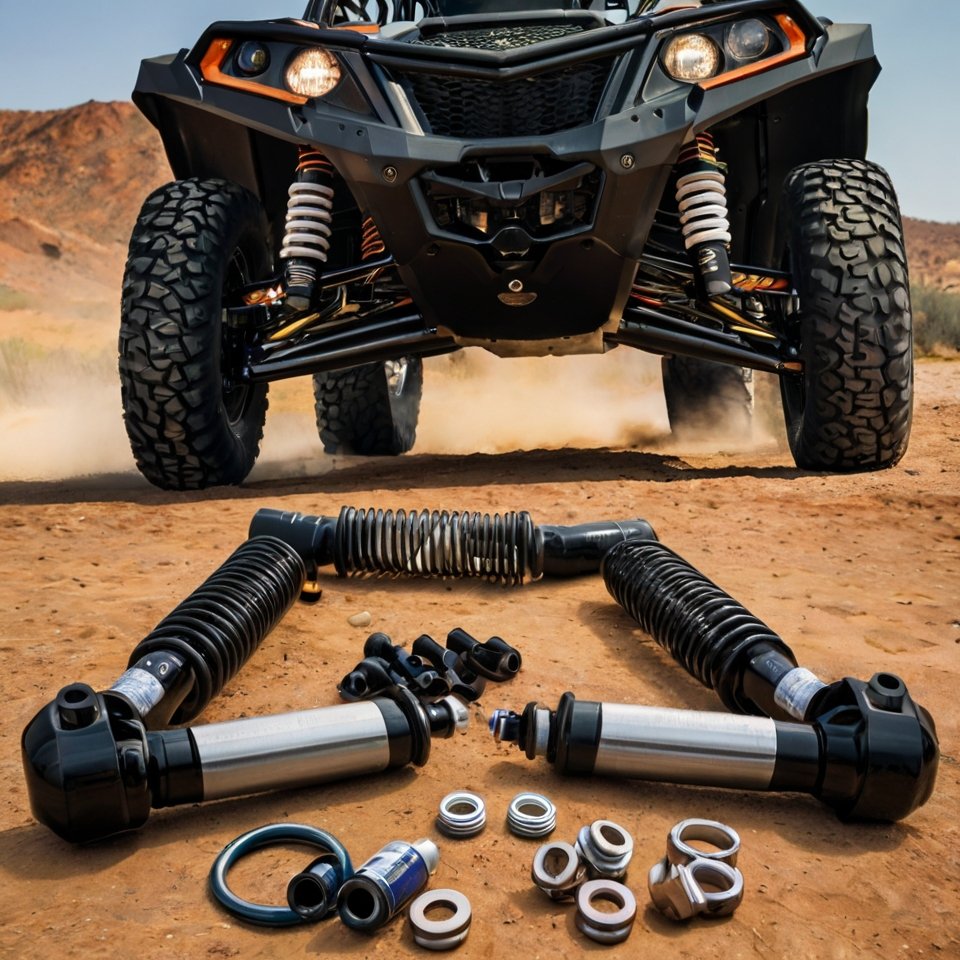 Aftermarket UTV suspension components.