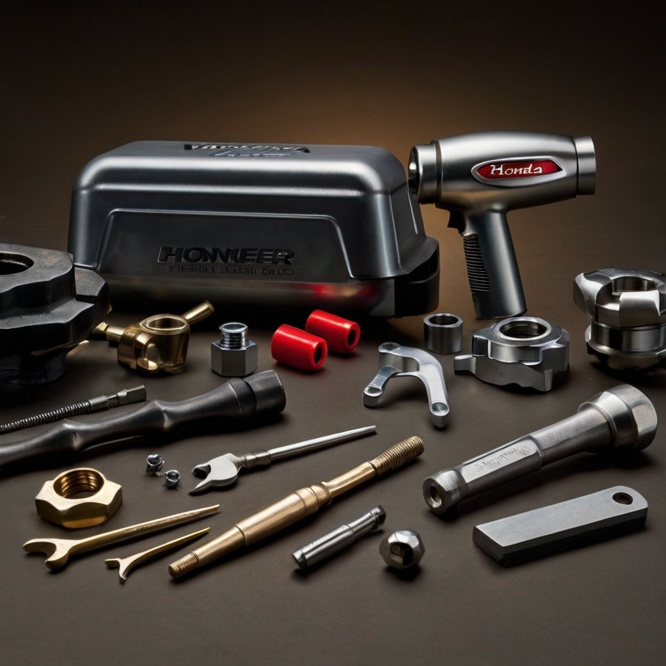 Organized tool roll for Honda Pioneer trail repairs.