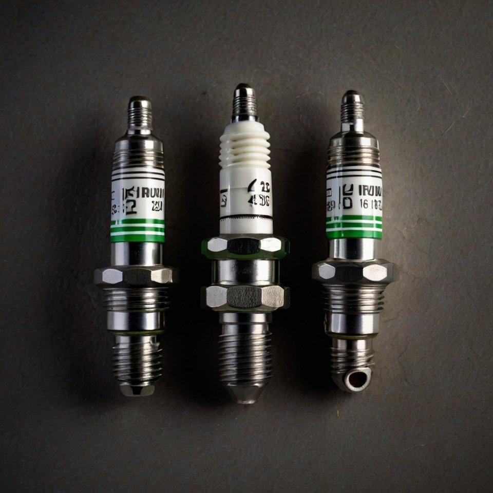 New vs. old UTV spark plugs.