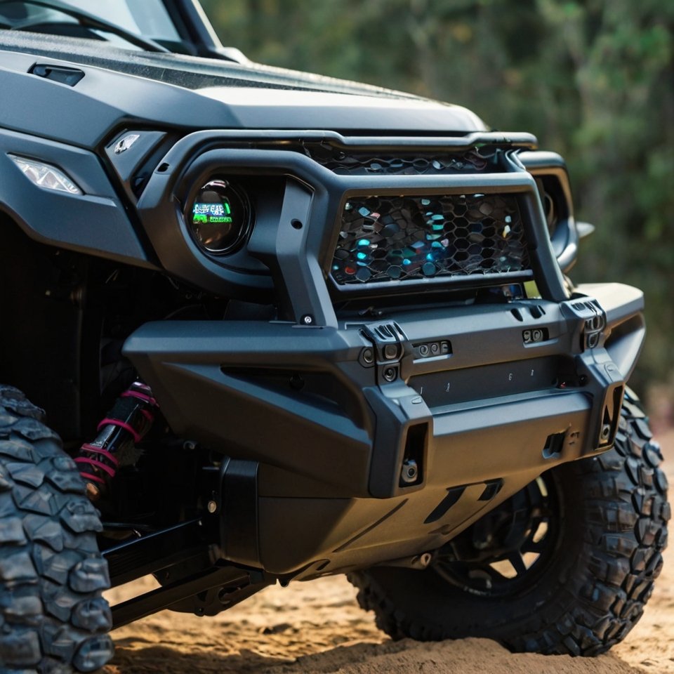 Ecoxgear SoundExtreme Soundbar in Honda Pioneer.]