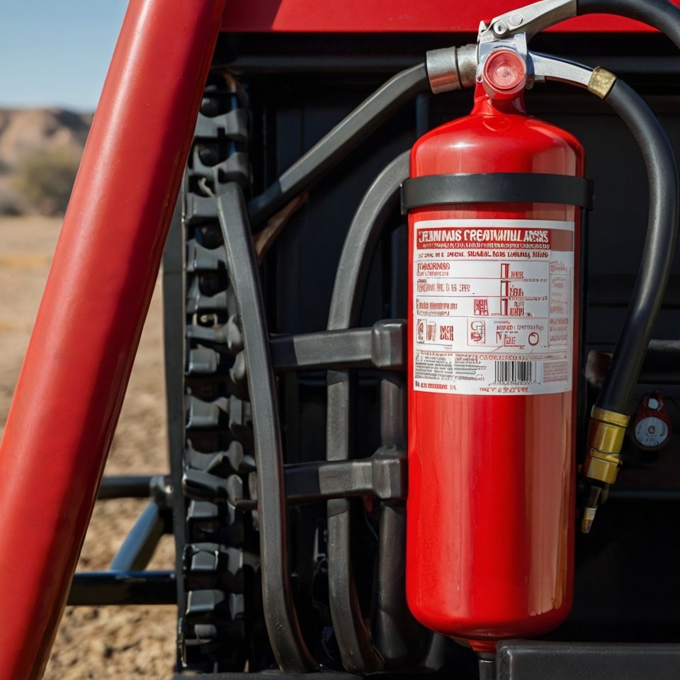 UTV fire extinguisher for safety.