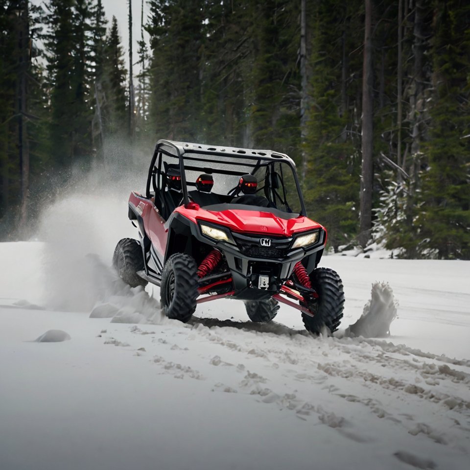 Honda Pioneer with Camso 4S1 Track System in action.]