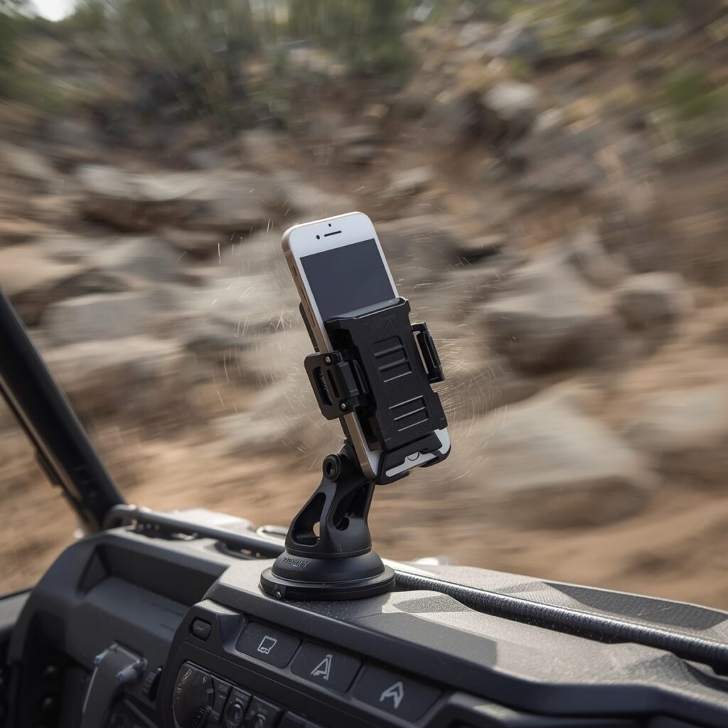 Unstable phone mount in UTV.