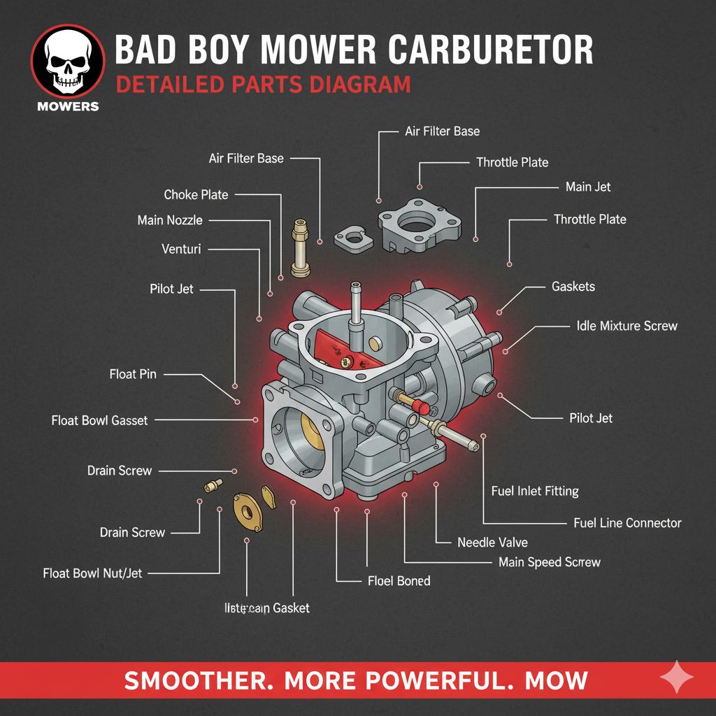Dive deep into Bad Boy mower carburetors! Learn how they work, troubleshoot common issues, and master maintenance with our expert guide, complete with diagrams and tips for a smoother, more powerful mow. bad boy mower carburetor diagram