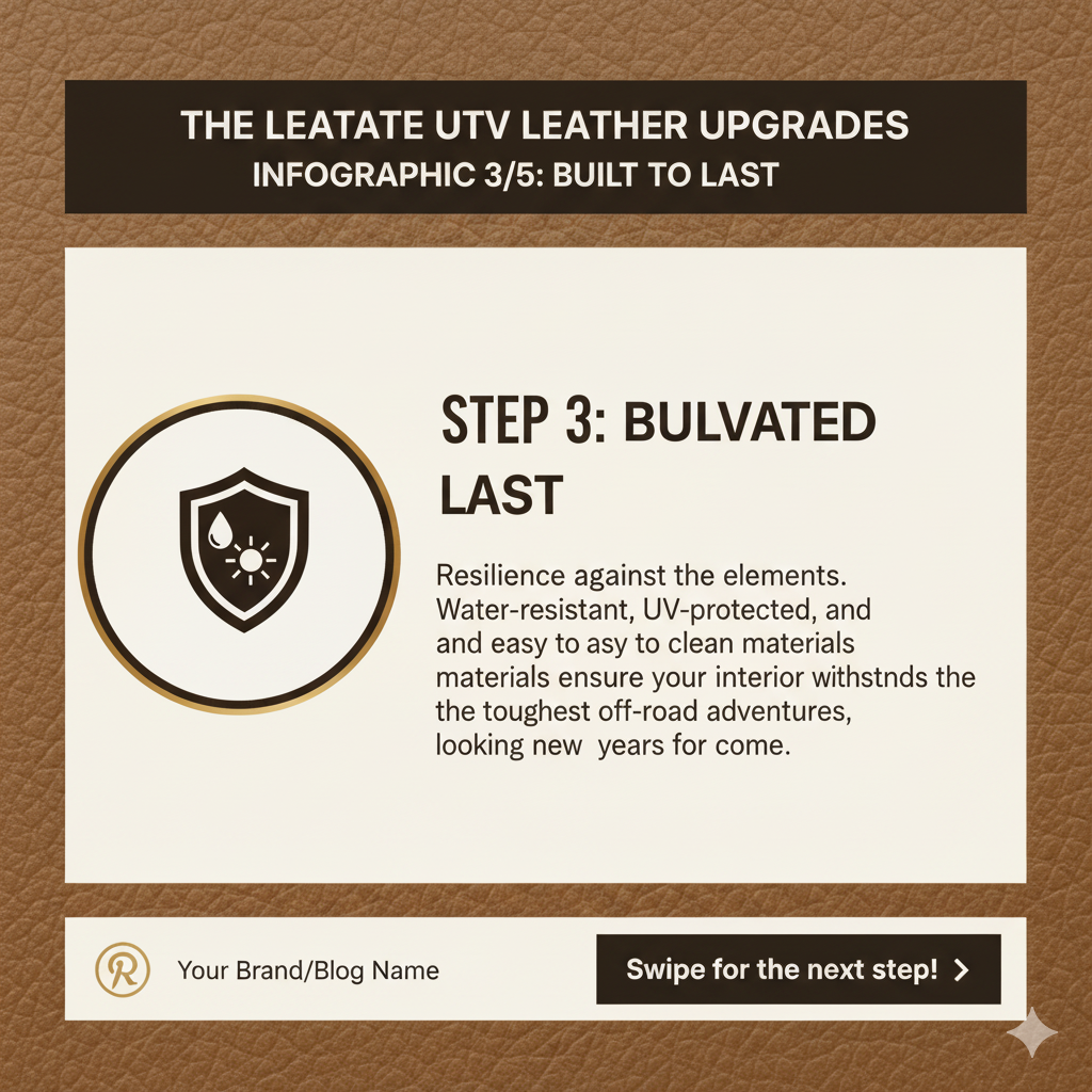Leather Interior Upgrads UTV Transform your UTV's cabin into a sanctuary of luxury and durability with handcrafted leather interior upgrades. Discover how premium leather seats, custom panels, and meticulous stitching can enhance comfort, style, and resilience, making every off-road adventure an indulgence. Explore the benefits of bespoke leather for your side-by-side.