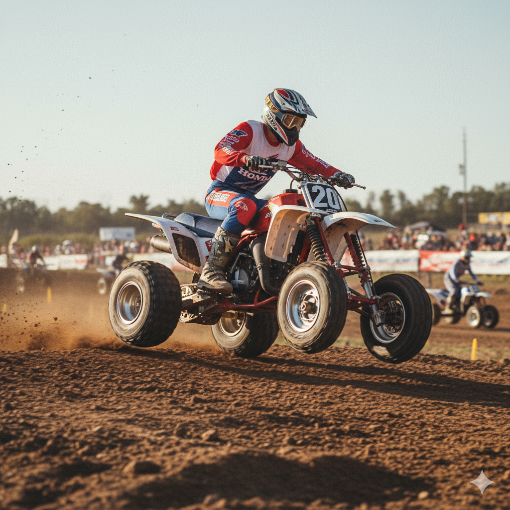 The Honda ATC250R, a legendary sport three-wheeler.