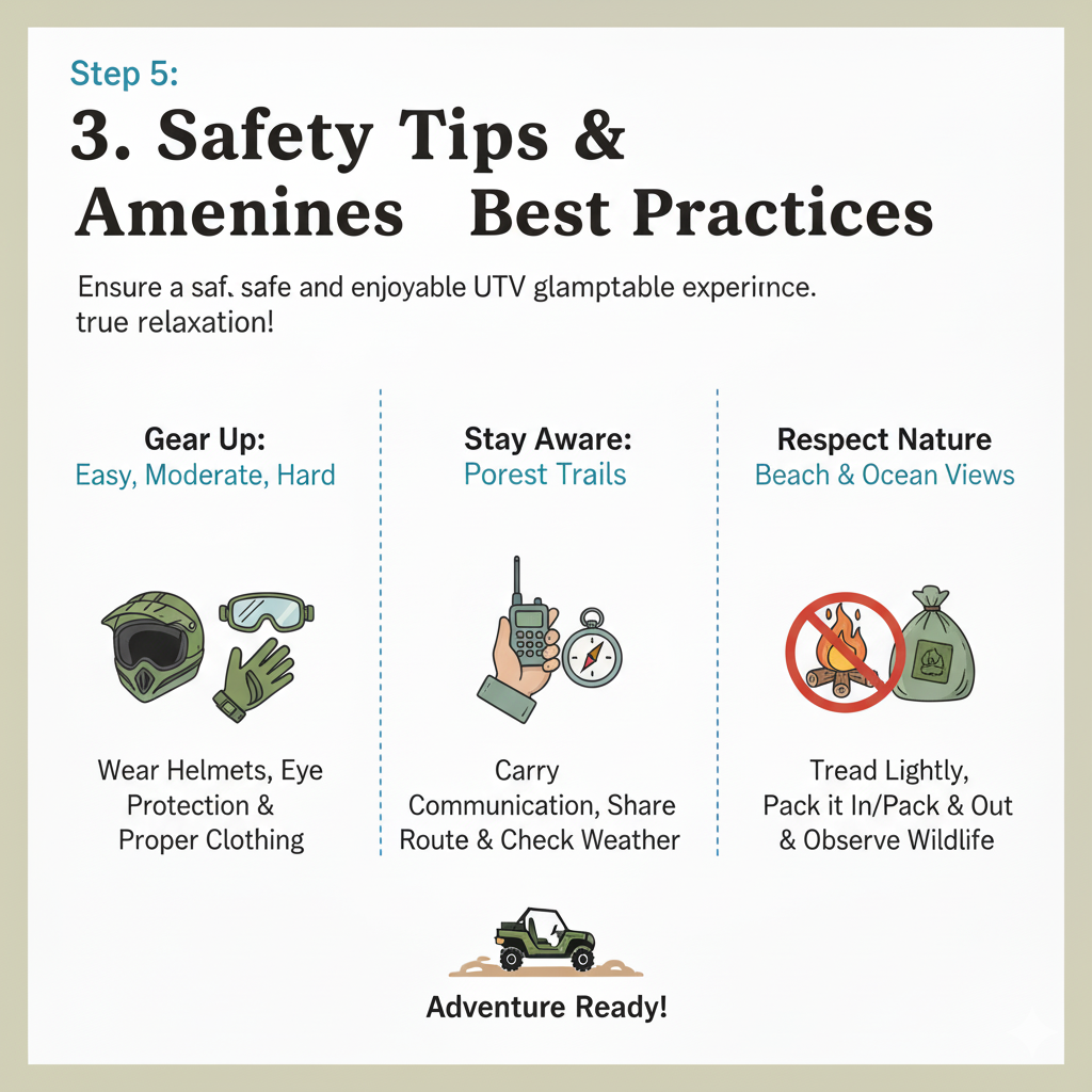 UTV glamping accommodations