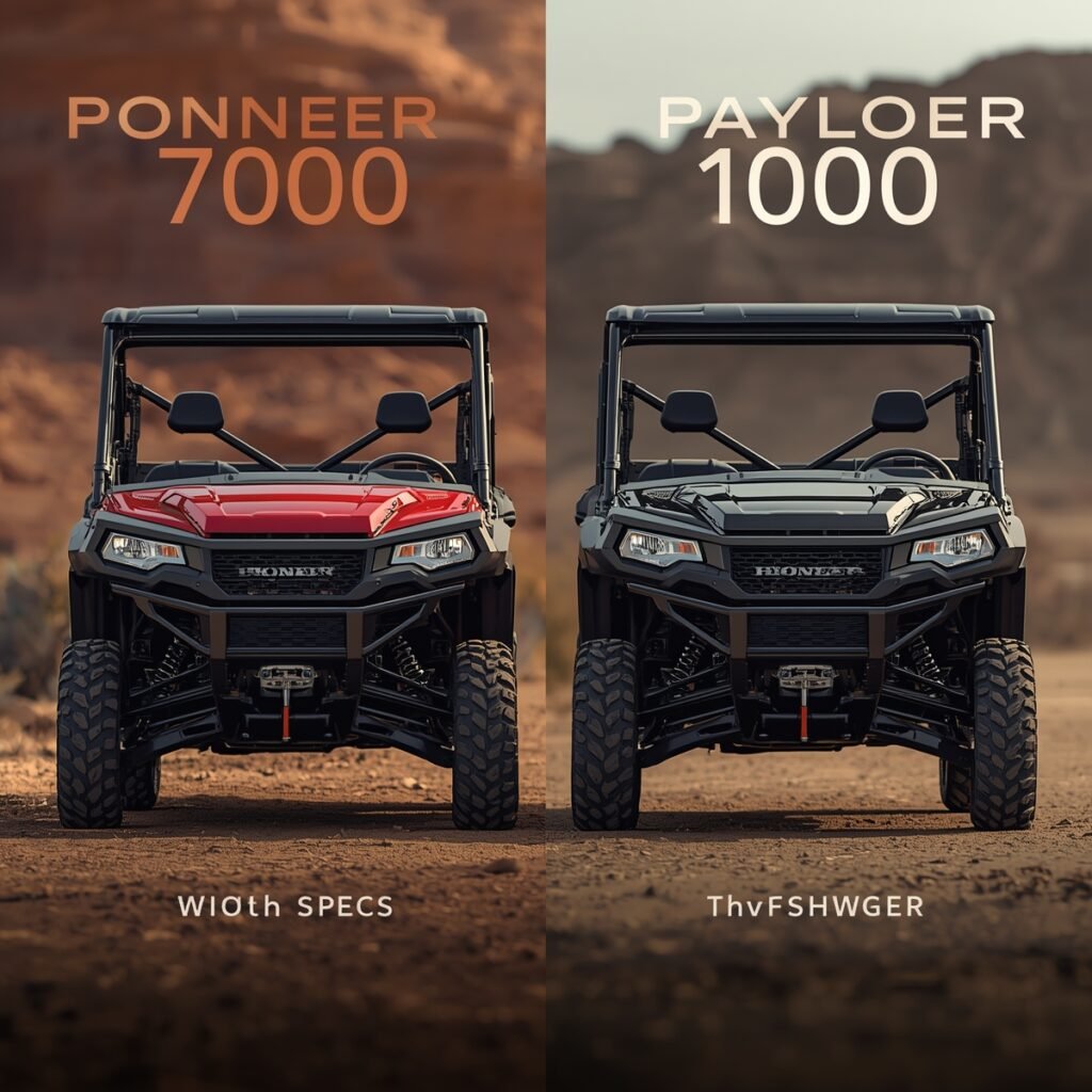 Comparison guide between Honda Pioneer 700 and 1000 for vineyard use.