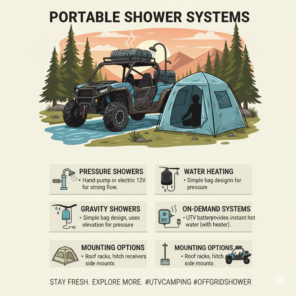 UTV-Based Camping Shower Solutions