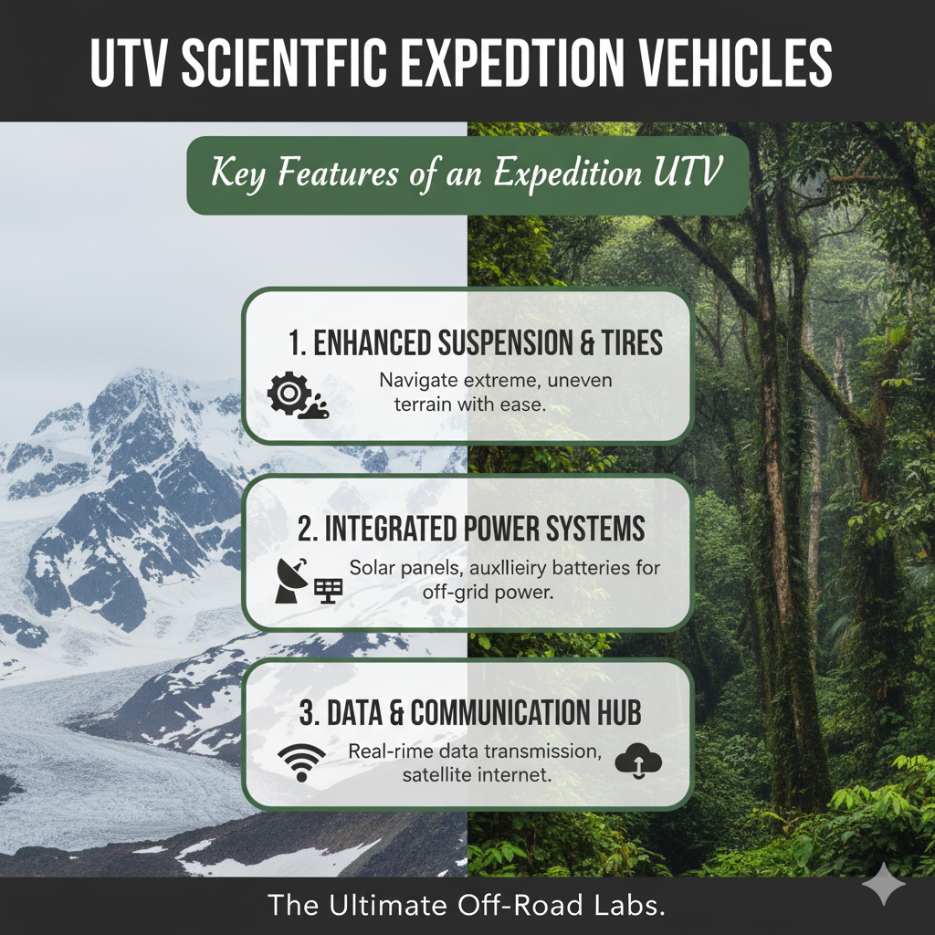 UTV scientific expedition vehicles