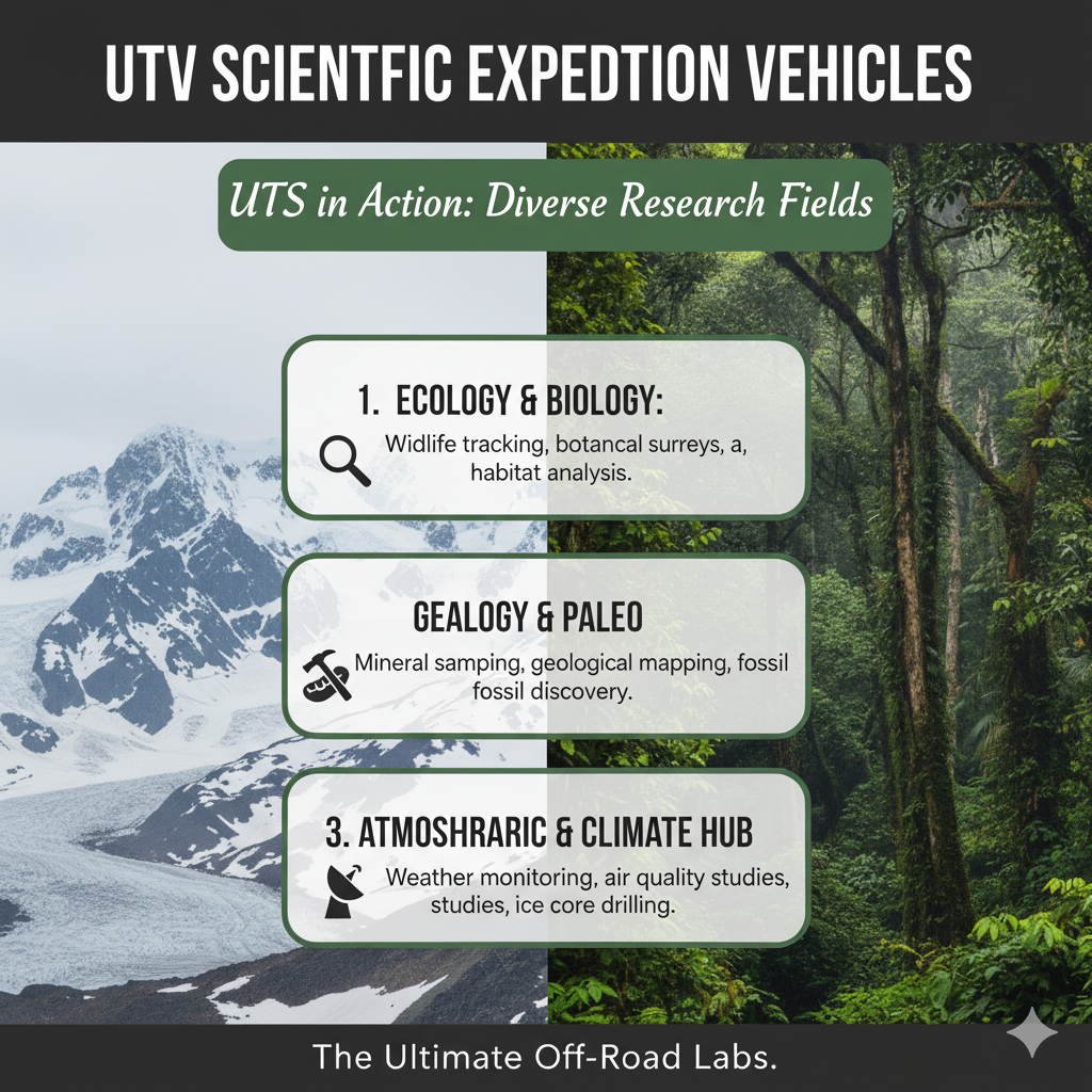 UTV scientific expedition vehicles