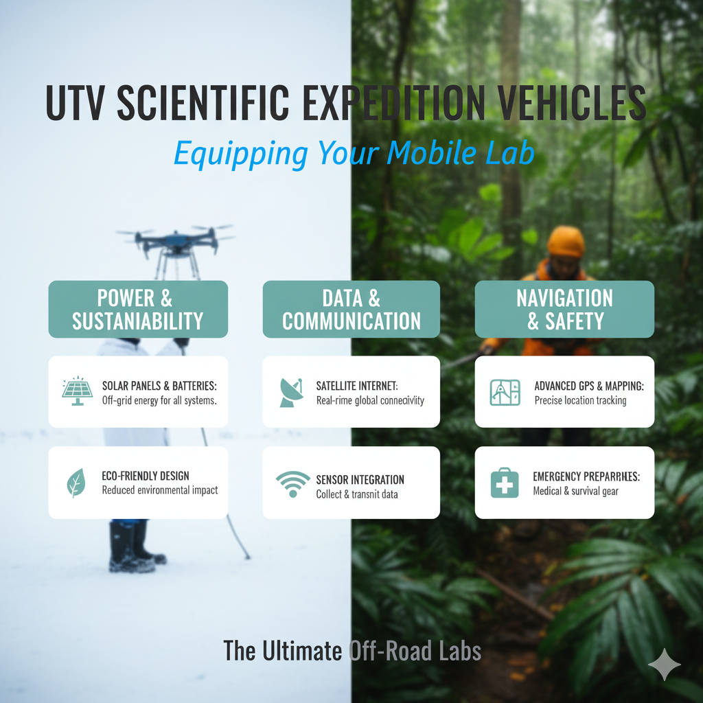 UTV scientific expedition vehicles