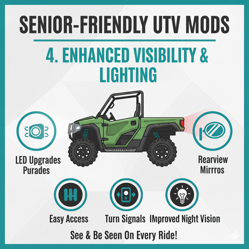 Senior-friendly UTV modifications