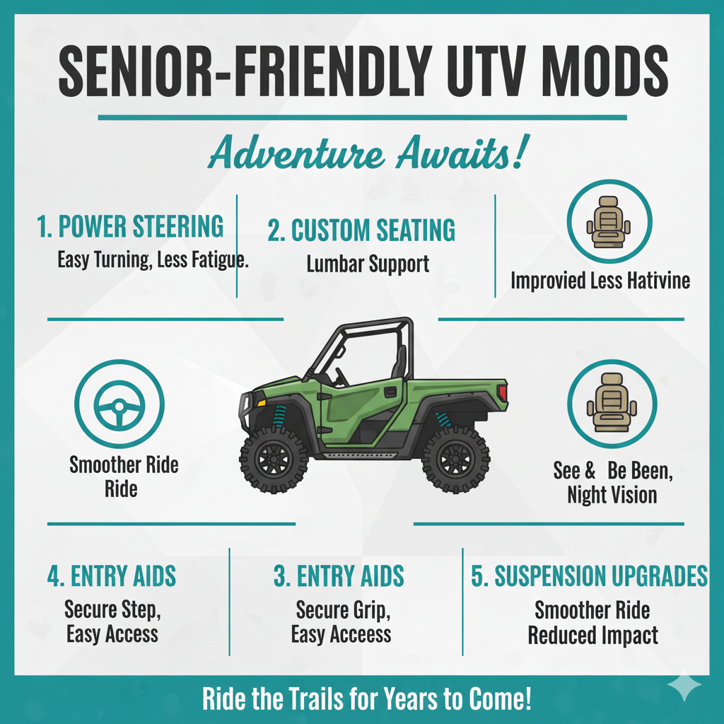 Senior-friendly UTV modifications