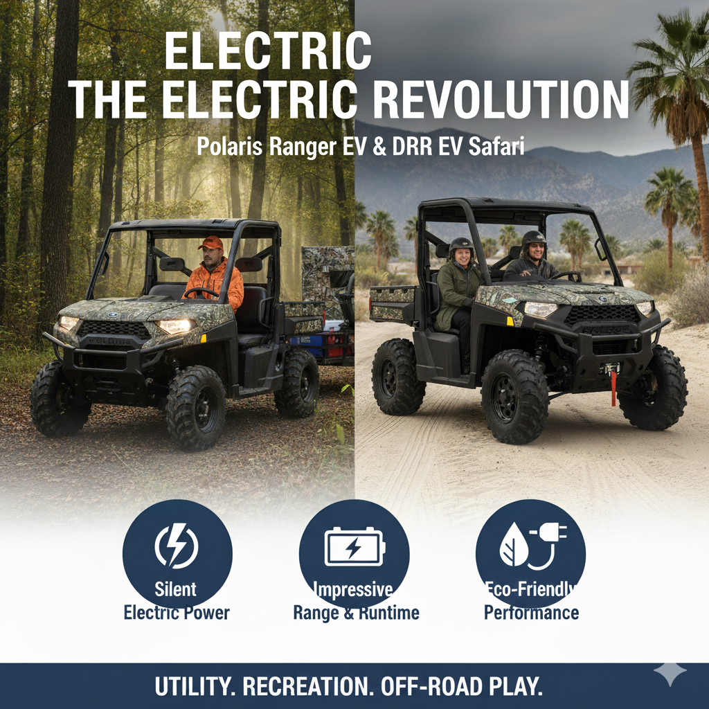 Electric Revolution: Polaris Ranger EV and DRR EV Safari in Off-Road Play
