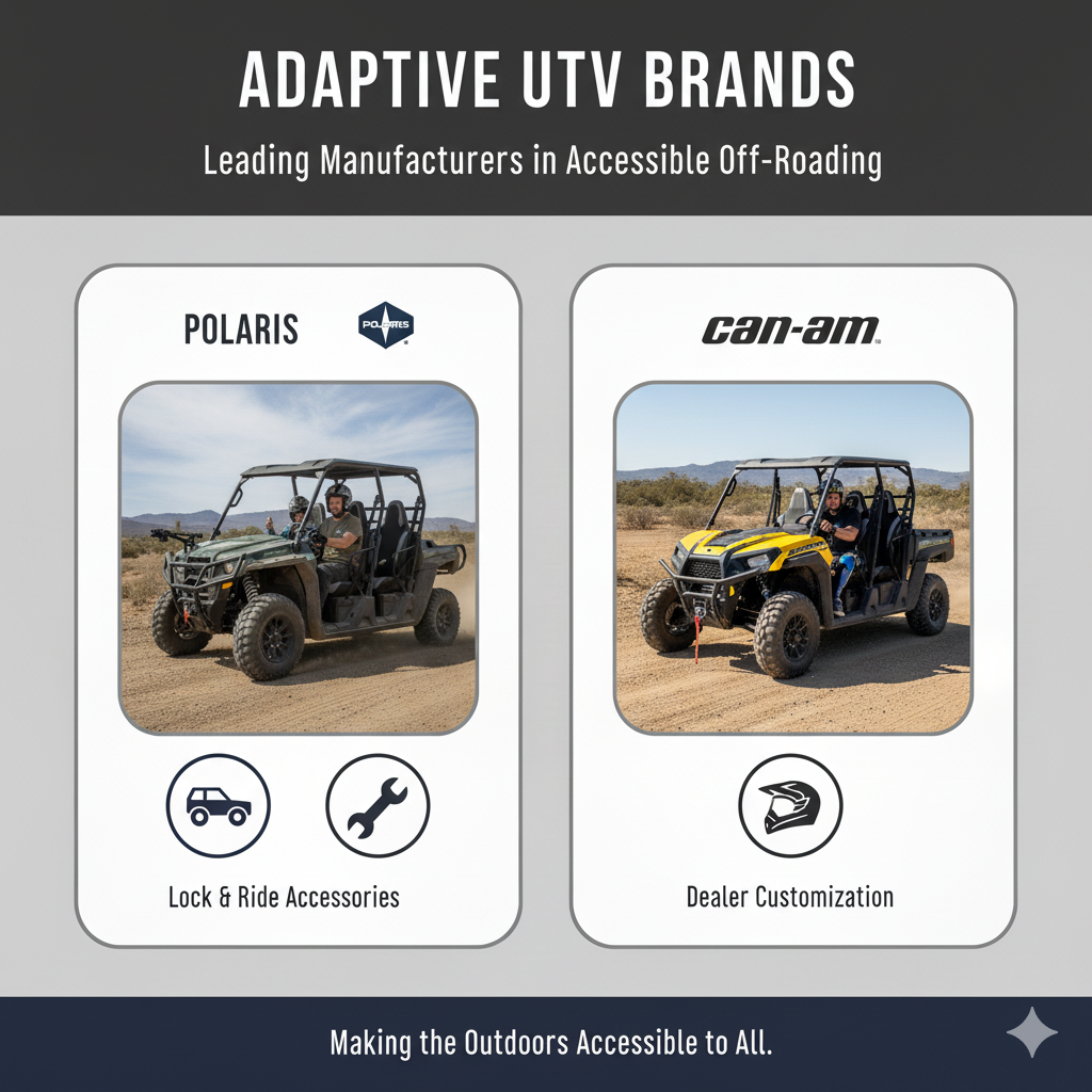 Adaptive UTV controls for disabilities