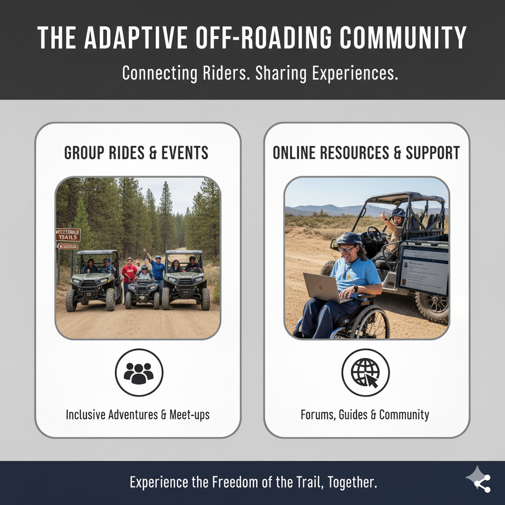 Adaptive UTV controls for disabilities