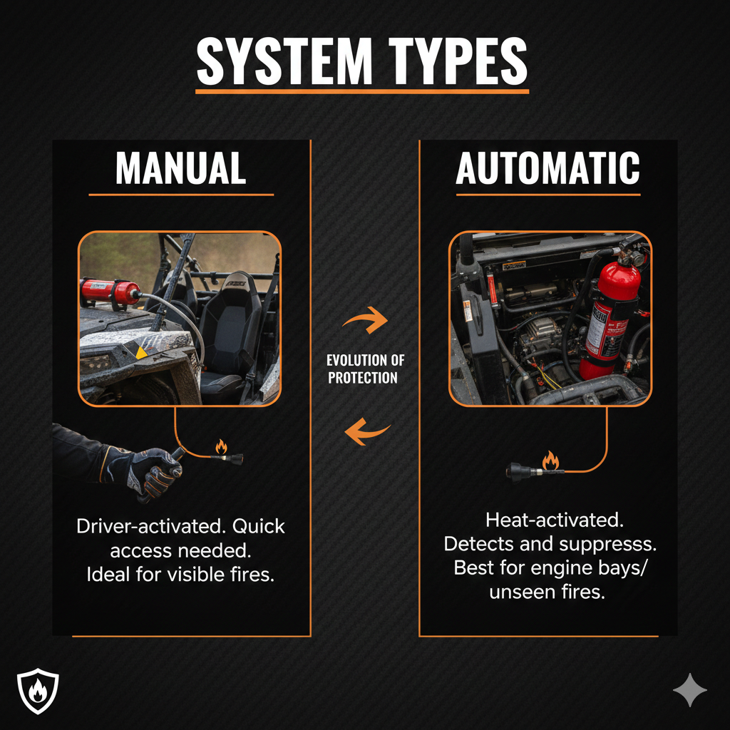 UTV fire suppression installations