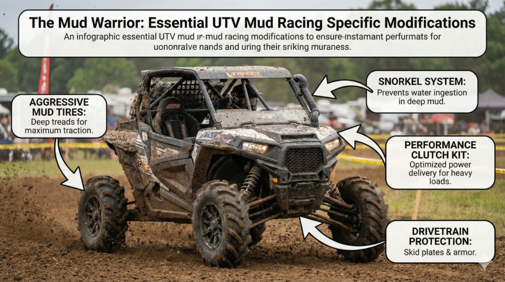 Mud racing specific modifications