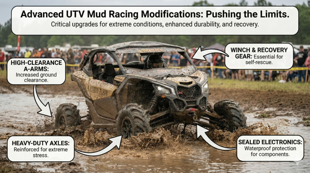Mud racing specific modifications