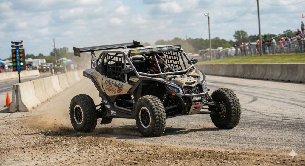 UTV time attack competition build with reinforced chassis and racing suspension.