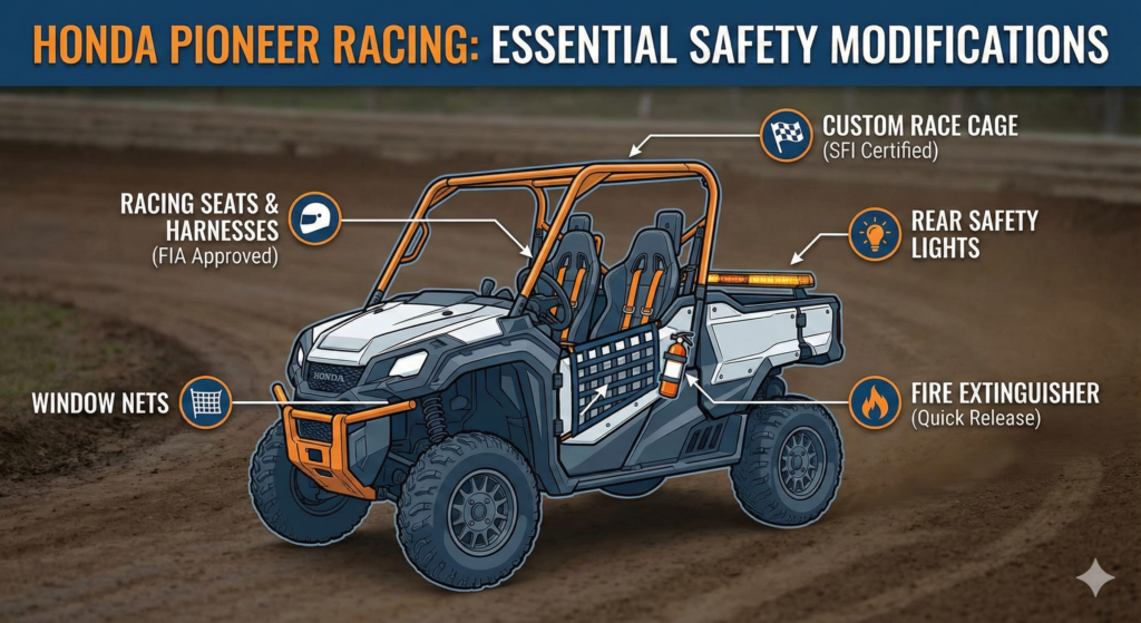 Honda Pioneer racing series preparation