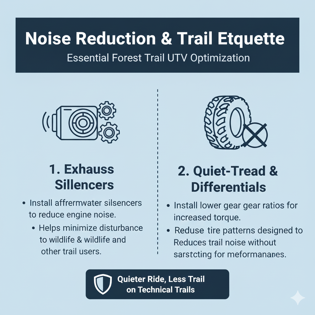 title: Navigating the Green Tunnel: Essential Forest Trail UTV Optimization Meta Description: Optimize your UTV for the tight, technical demands of forest trail riding. Discover essential modifications for brush protection, low-end torque, noise reduction, and narrow trail navigation.
