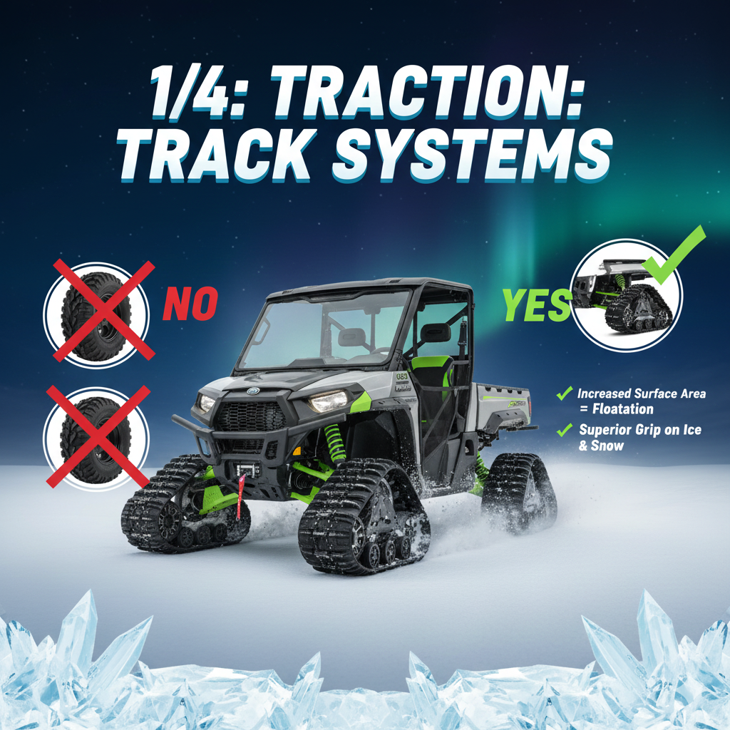 Title: Ice and Iron: Essential Arctic UTV Preparation Techniques Meta Description: Conquer the cold! Learn the essential Arctic UTV preparation techniques for extreme winter conditions, including track systems, cold-weather fluids, engine pre-heating, and full cabin insulation for survival and performance. Focus Keyphrase: Arctic UTV preparation techniques