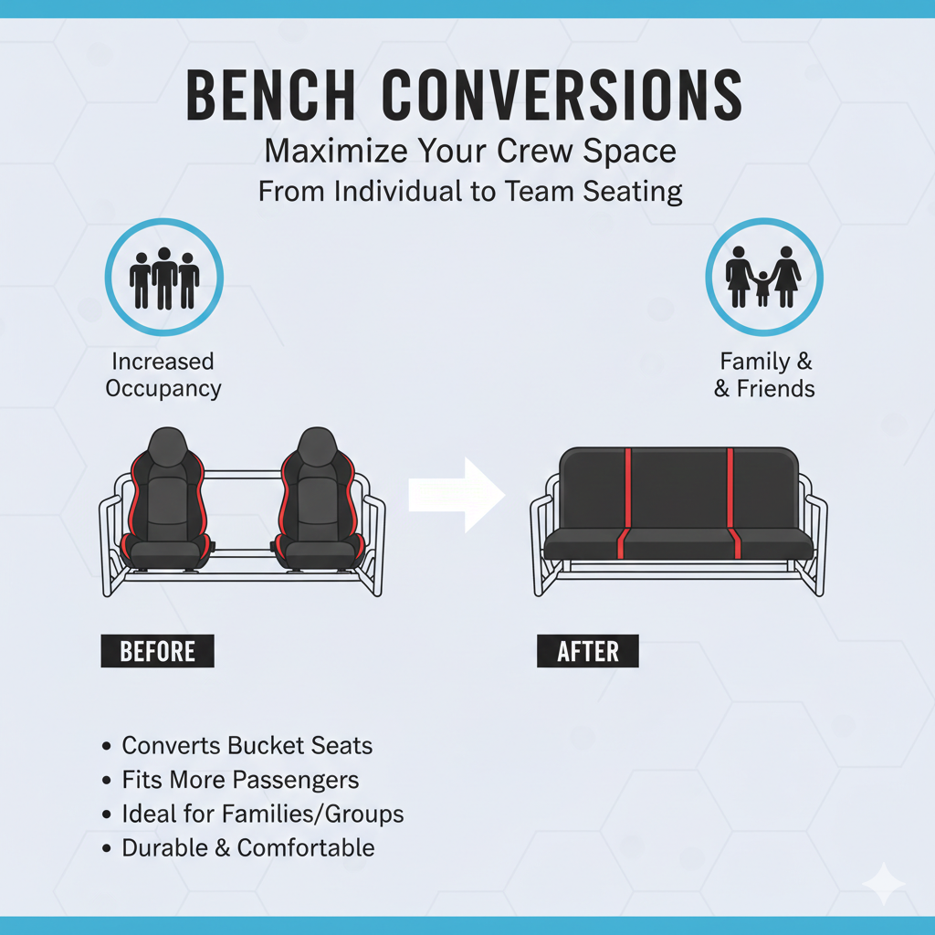 title: Beyond the Bench: Mastering UTV Custom Seating Configurations

Meta Description: Transform your UTV's comfort and safety with custom seating configurations. Explore the benefits of suspension seats, bench conversions, child seats, and the critical difference between 4-point and 5-point harness integration.