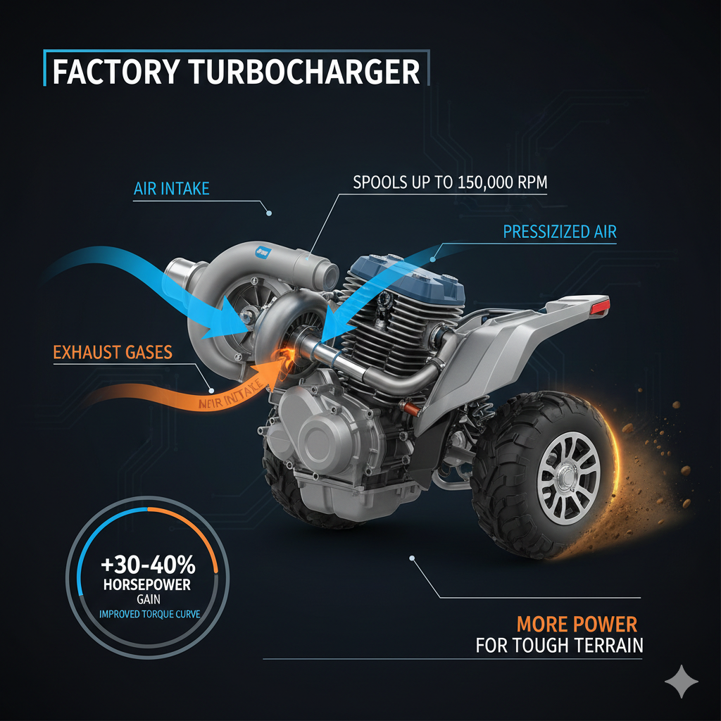 title: The Power Surge: Unpacking 2025 ATV Torque Boost Technology Meta Description: Explore the cutting-edge 2025 ATV torque boost technology, from factory turbochargers and advanced CVT tuning to the game-changing instant torque of hybrid-assist systems, and how they redefine off-road power delivery.