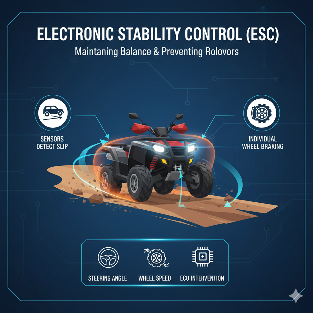 Title: The Co-Pilot You Can’t See: Mastering ATV Intelligent Ride Control
Meta Description: Discover how ATV intelligent ride control systems like Electronic Stability Control (ESC), Traction Control, and Hill Descent Control are revolutionizing off-road safety and performance. Learn how integrated ECUs manage these systems for ultimate control on any terrain.