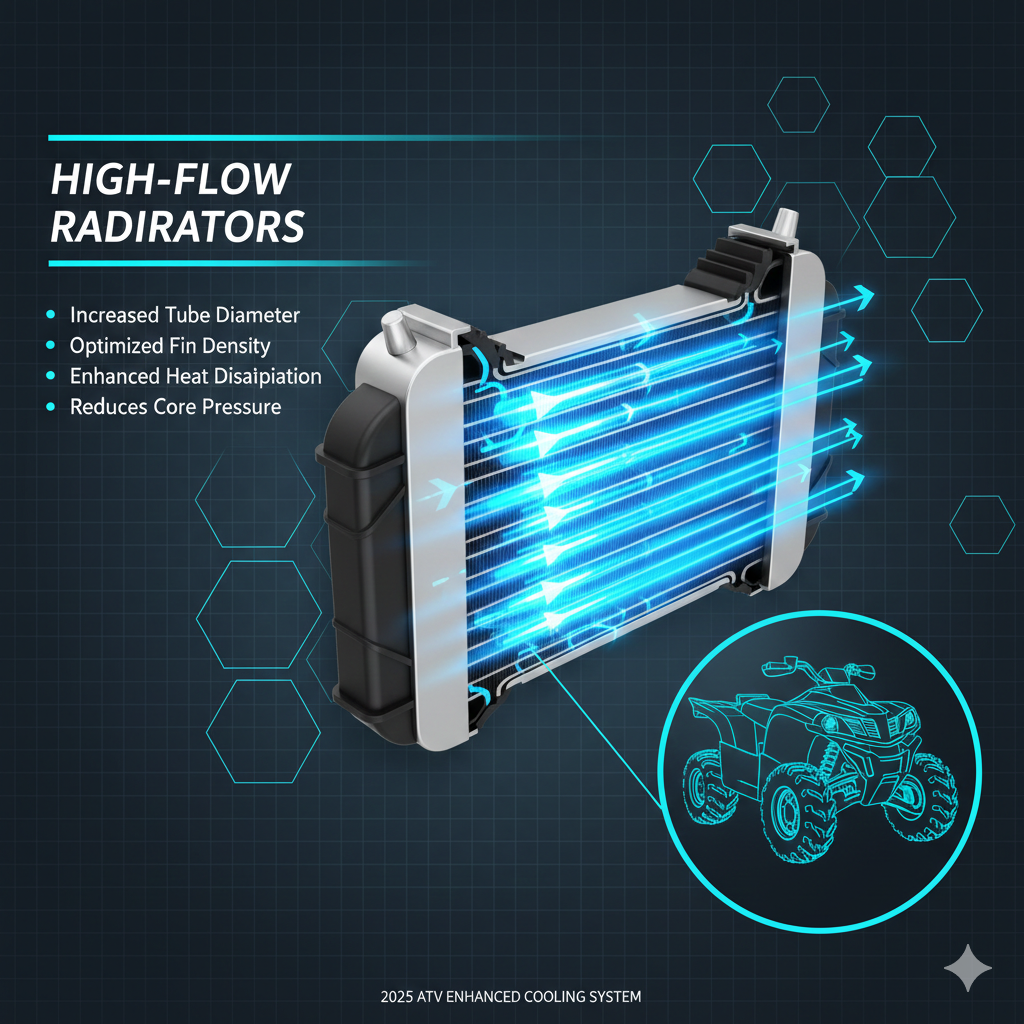 make it more attractive.
title: The Ice-Cold Engine: Decoding ATV Enhanced Cooling System 2025
meta description: Prevent overheating and maximize performance with the 2025 ATV Enhanced Cooling System. Explore high-flow radiators, electric water pumps, and advanced coolant additives that keep your engine running cool under extreme conditions.