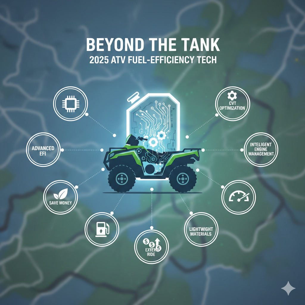 Title: Beyond the Tank: Unpacking 2025 ATV Fuel-Efficiency Tech Meta Description: Discover the cutting-edge 2025 ATV fuel-efficiency technologies, from advanced EFI and CVT optimization to intelligent engine management systems, designed to save you money and extend your ride. Tags: ATV, Fuel Efficiency, EFI, CVT, Intelligent Throttle Control, Lightweight Materials, Engine Management, 2025 Technology, Off-Road, Fuel Economy, Performance, Sustainability