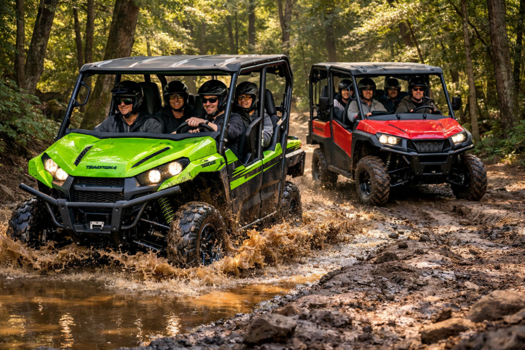 Kawasaki Teryx4 vs Honda Pioneer 700-4: The Ultimate 4-Seater UTV Showdown