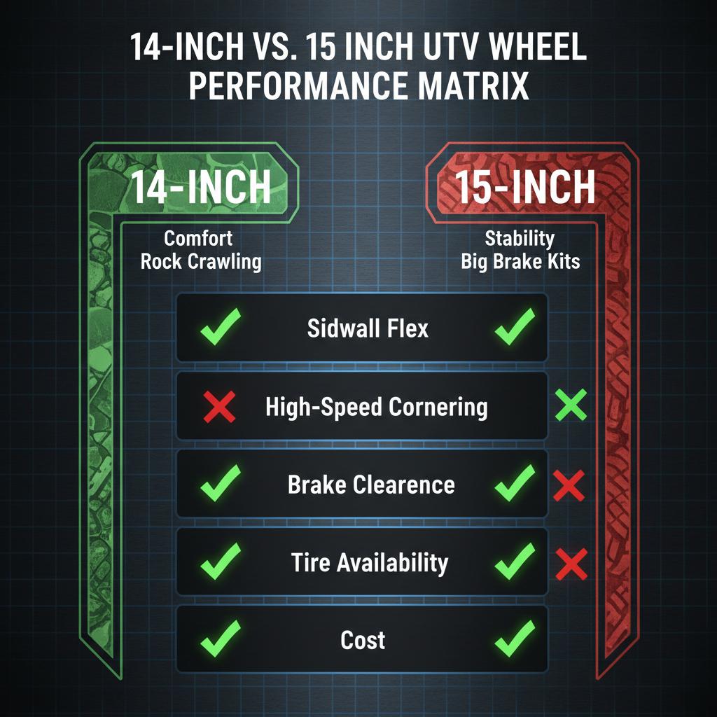  14 inch vs 15 inch wheels utv